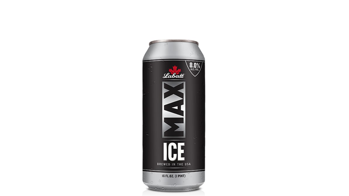 Labatt Max Ice Lager Beer Can (24 oz) | Wolverine Lake Party Store