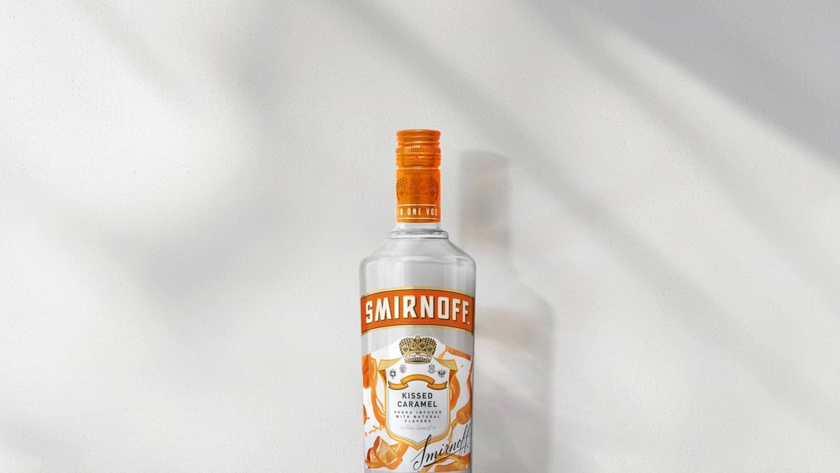 Smirnoff Kissed Caramel Vodka Bottle (750 ml) Wolverine Lake Party Store